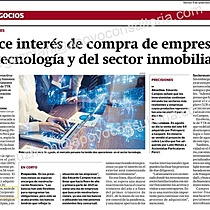 Crece inters de compra de empresas de tecnologa y sector inmobiliario